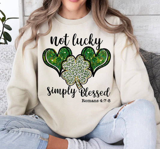 Heart Not Lucky, Blessed sweatshirt