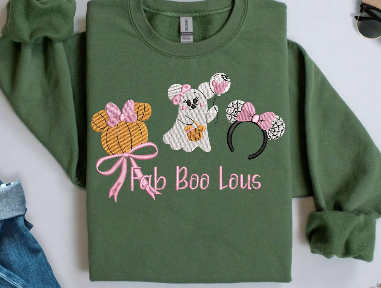 Fab Boo Lous Embroidered sweatshirt
