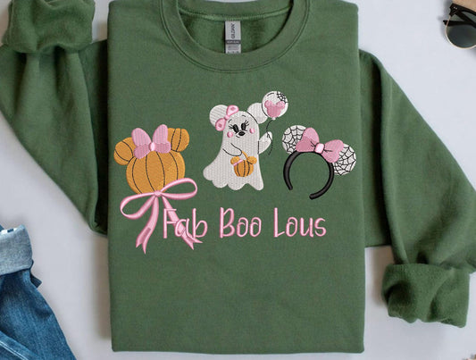 Fab Boo Lous Embroidered sweatshirt