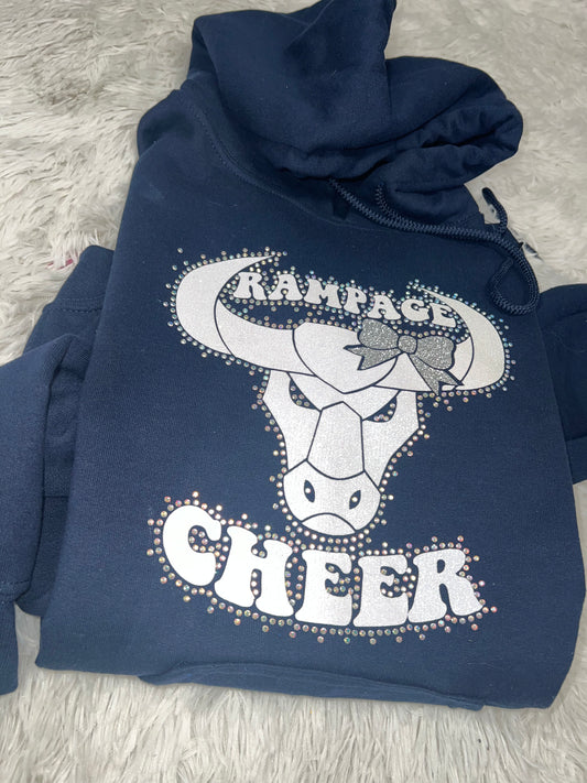 Rampage Cheer Bling Hoodie