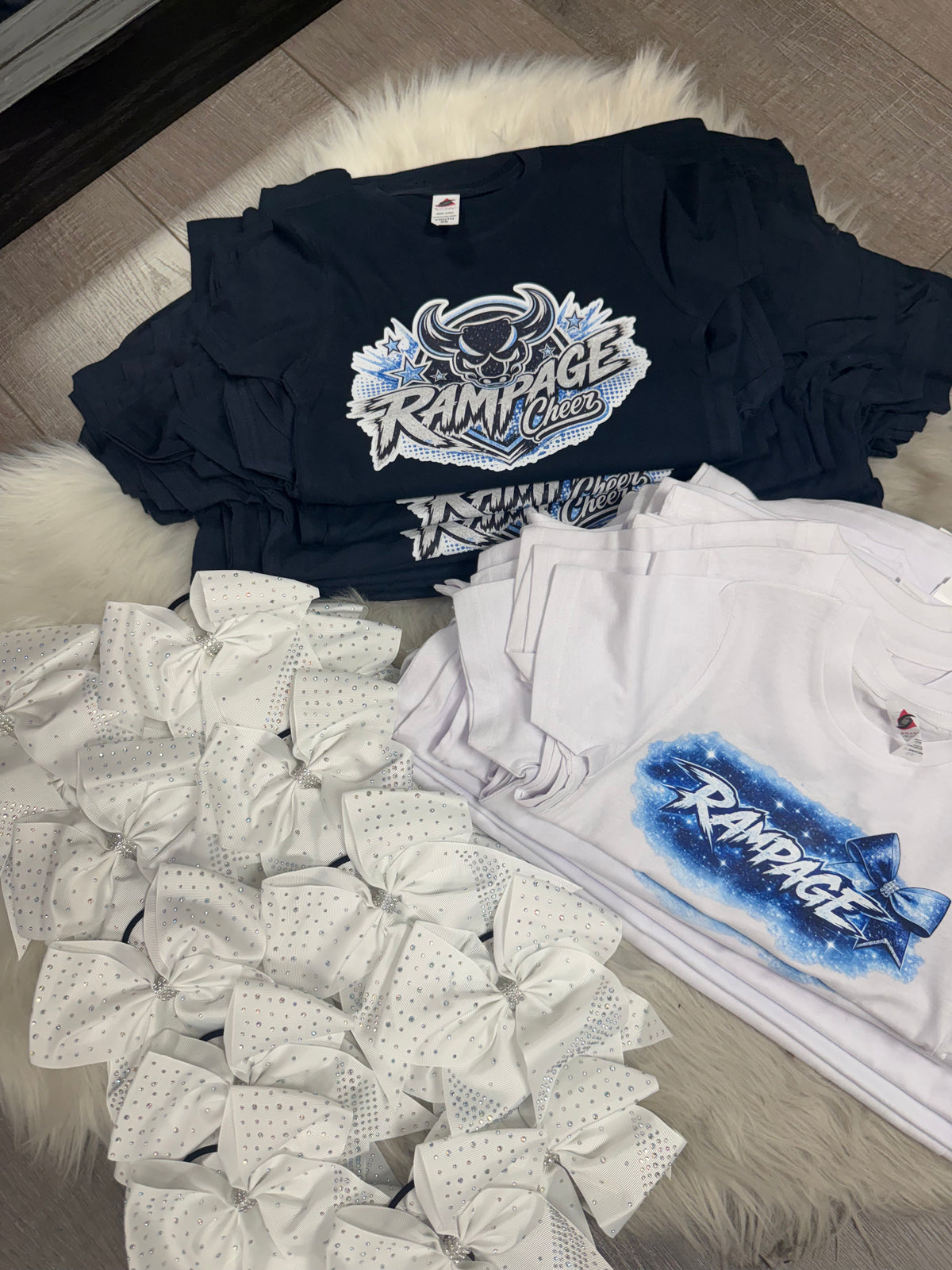 Rampage Cheer tees