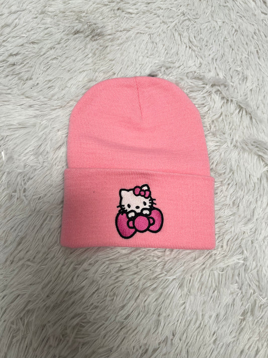 Kitty Bow embroidered Beanie