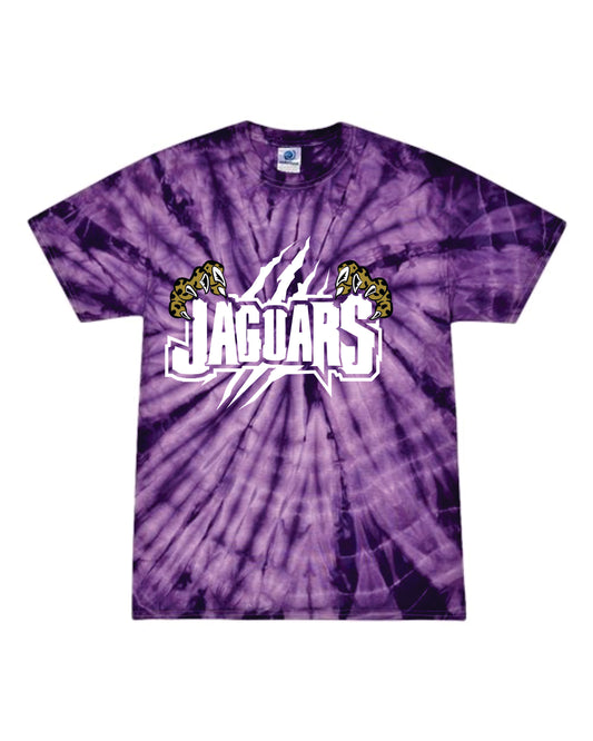 Monticello Jaguars claws purp tie dye