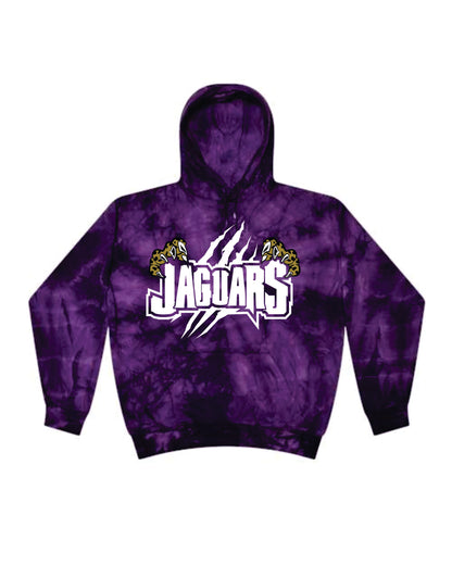 Monticello Jaguars claws purp tie dye