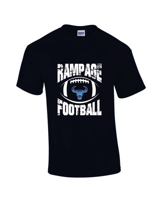 RAMPAGE FOOTBALL GRUNGE LOGO TEE