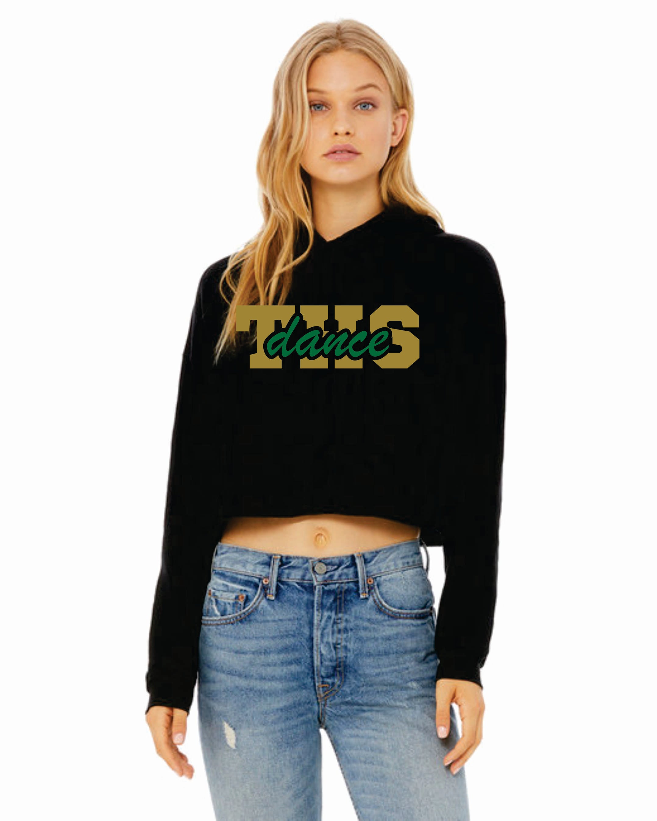 Dance crop store top hoodie