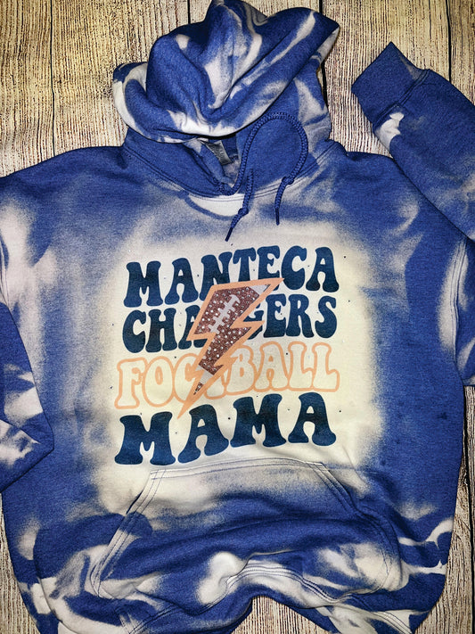 MC CHARGERS FOOTBALL MAMA BLEACHED  HOODIE
