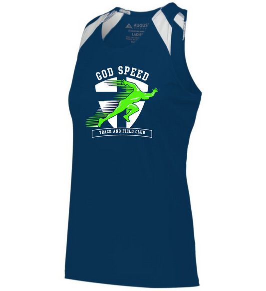 God Speed Ladies and Youth Uniform Tank - Navy