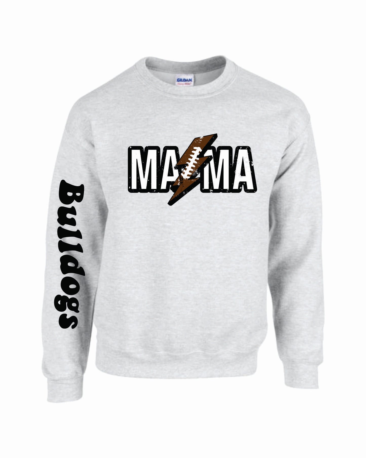 THS FOOTBALL BULLDOGS MAMA CREW SWEATSHIRT