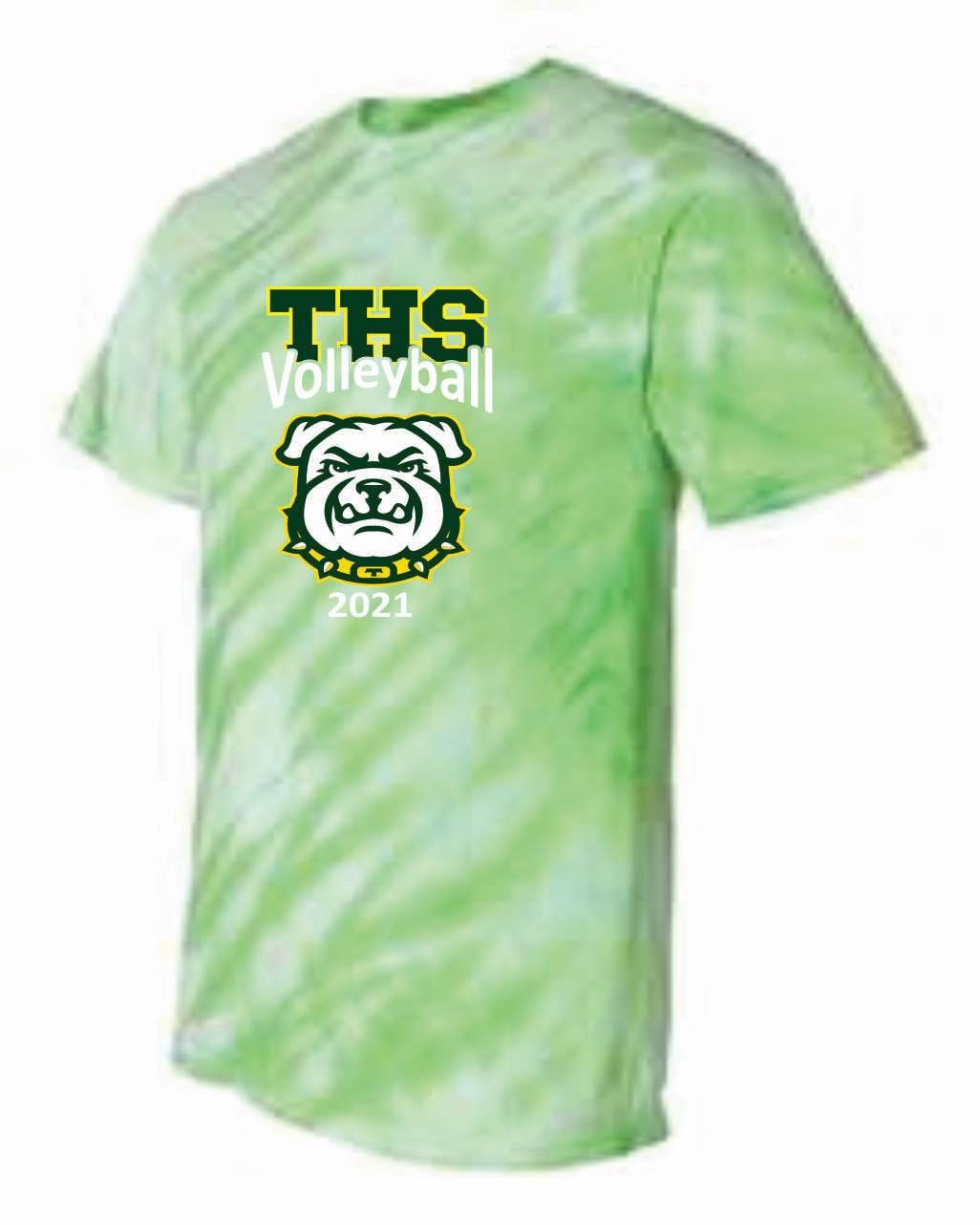 THS Volleyball Tie dye Practice Tee