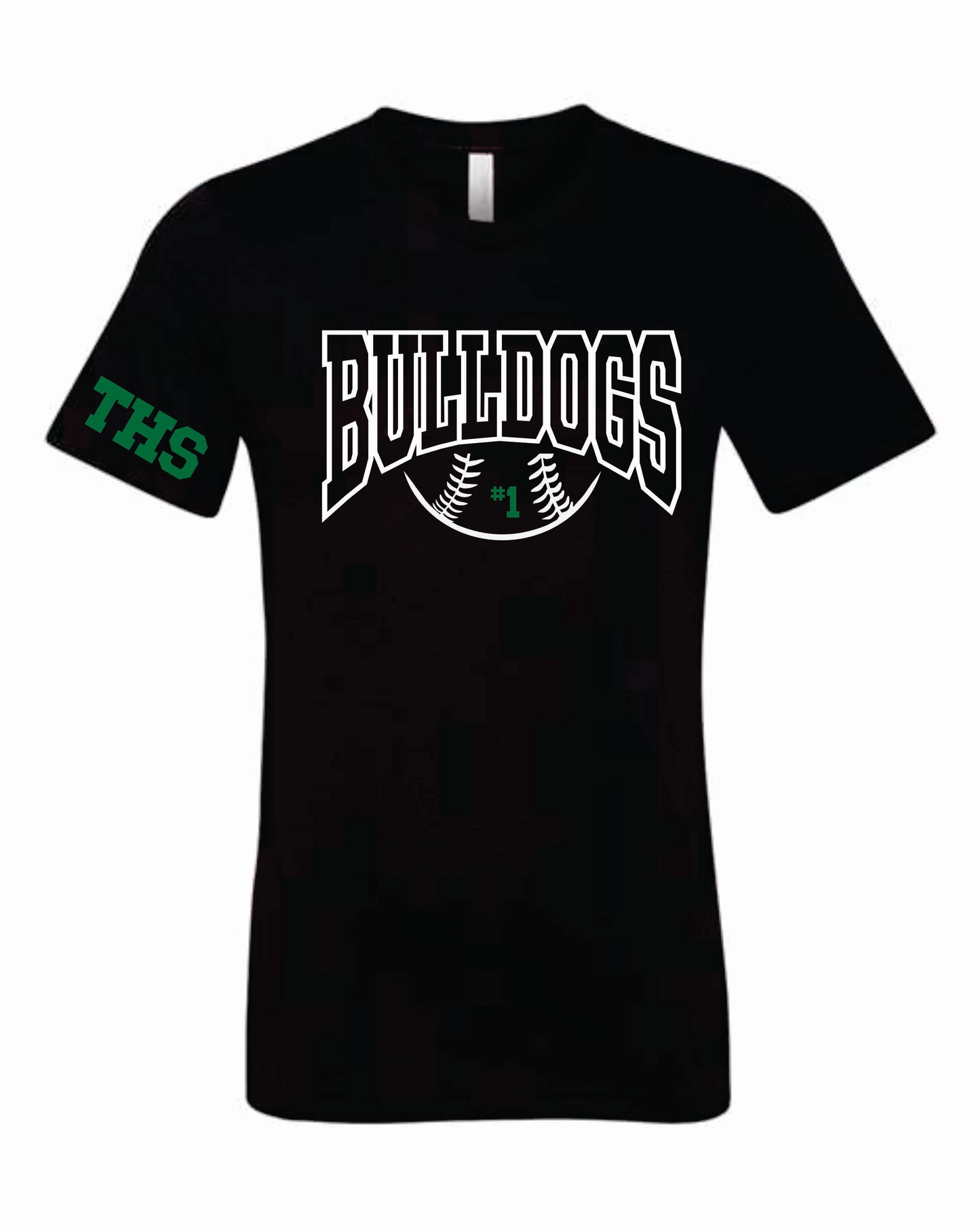 THS Bulldogs Baseball Tie Dye Tee