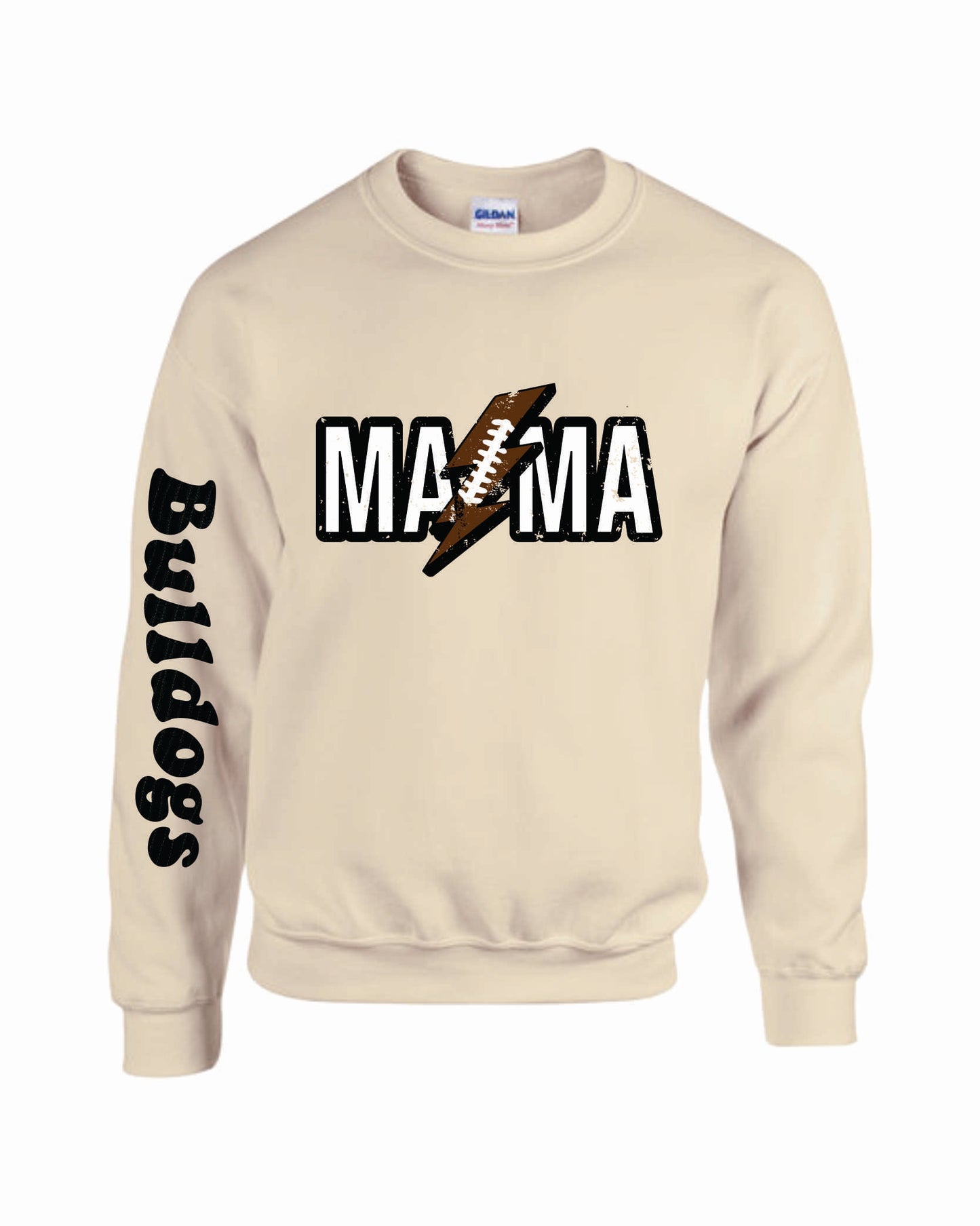 THS FOOTBALL BULLDOGS MAMA CREW SWEATSHIRT