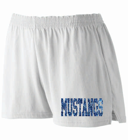 MHHS: MUSTANGS DANCE practice shorts WHITE