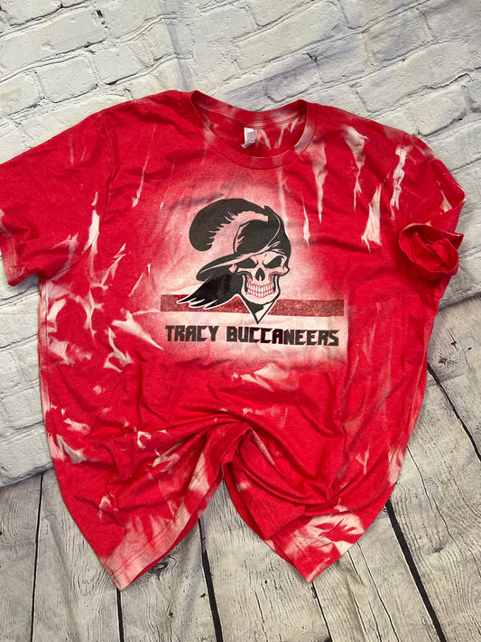 Tracy Buccs Bleached Game Day Tee