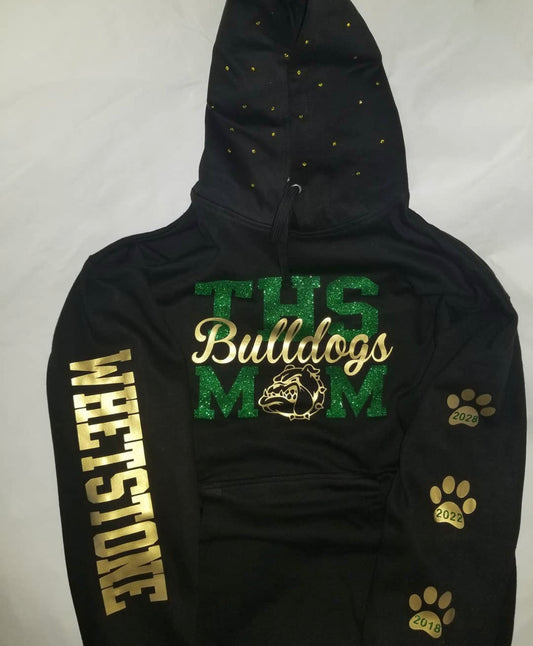 THS Bulldogs Mom hoodie