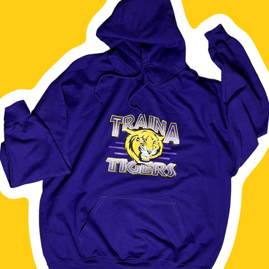 Traina Tigers Logo spirit hoodie
