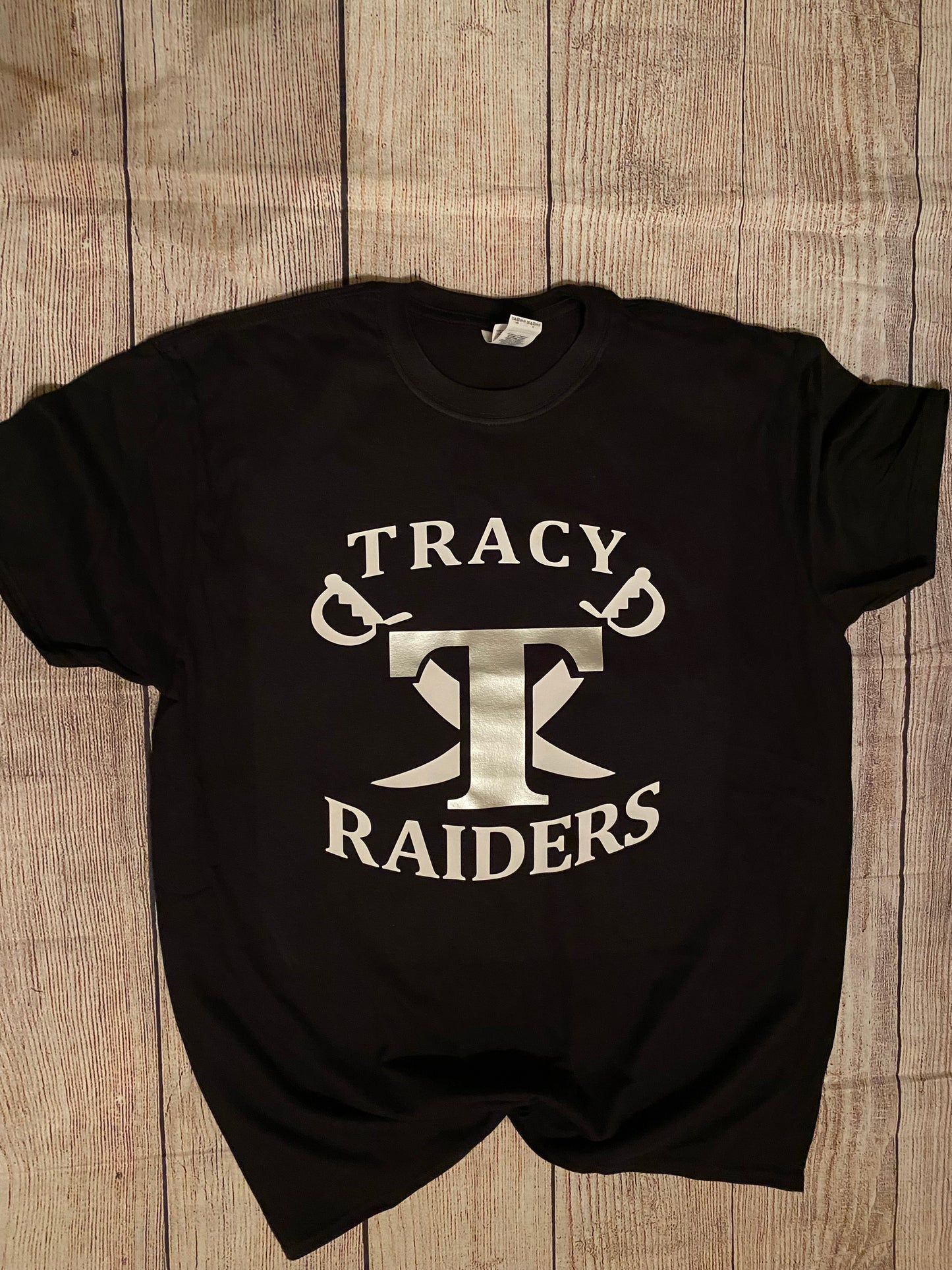 Tracy Raiders graphic logo Tee