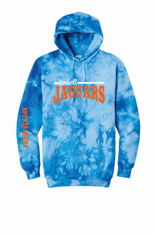 KHS Jaguar Blue Tie dye spirit hoodie