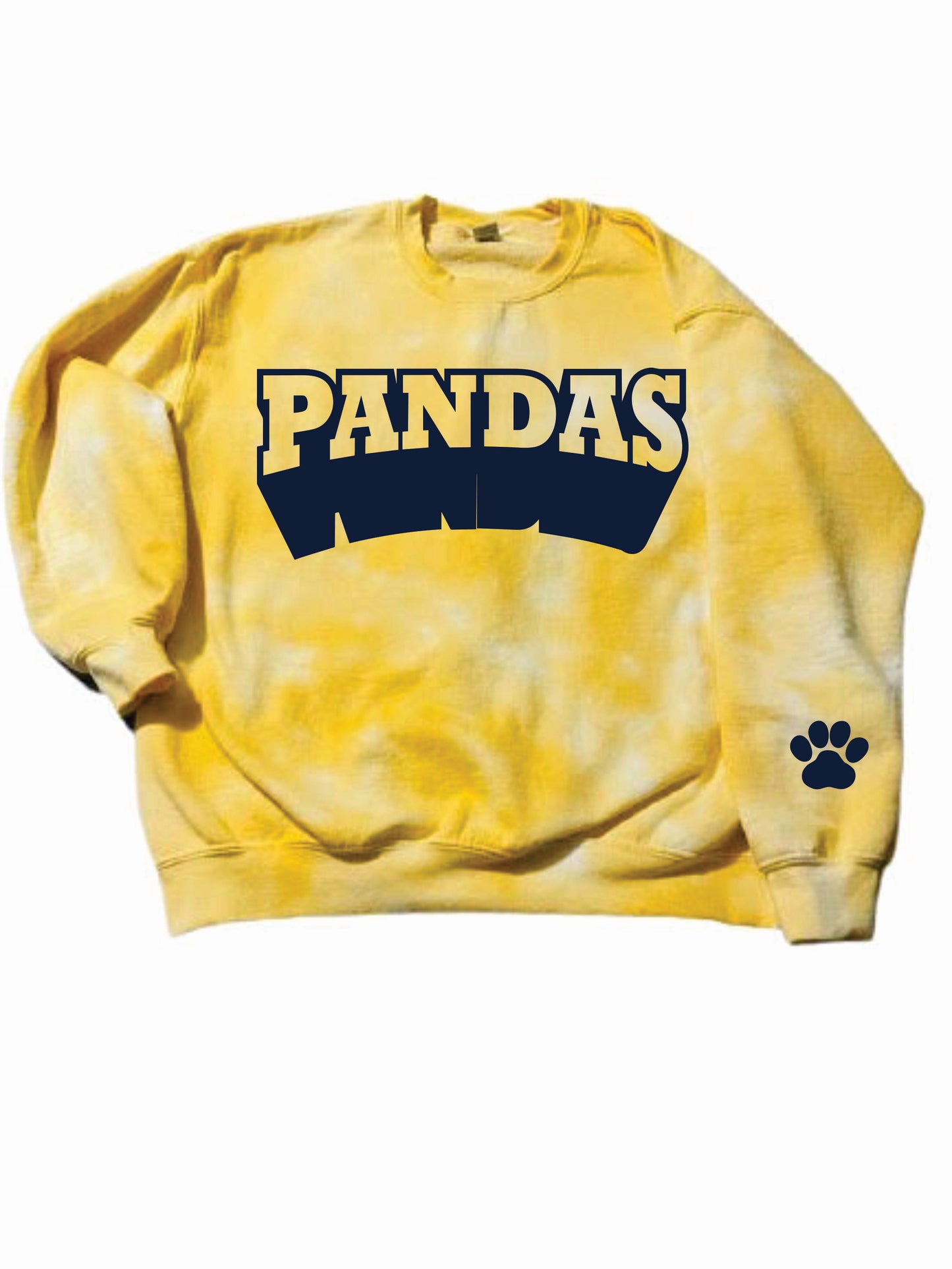 VILLALOVOZ PANDAS TIE DYE CREW SWEATSHIRT