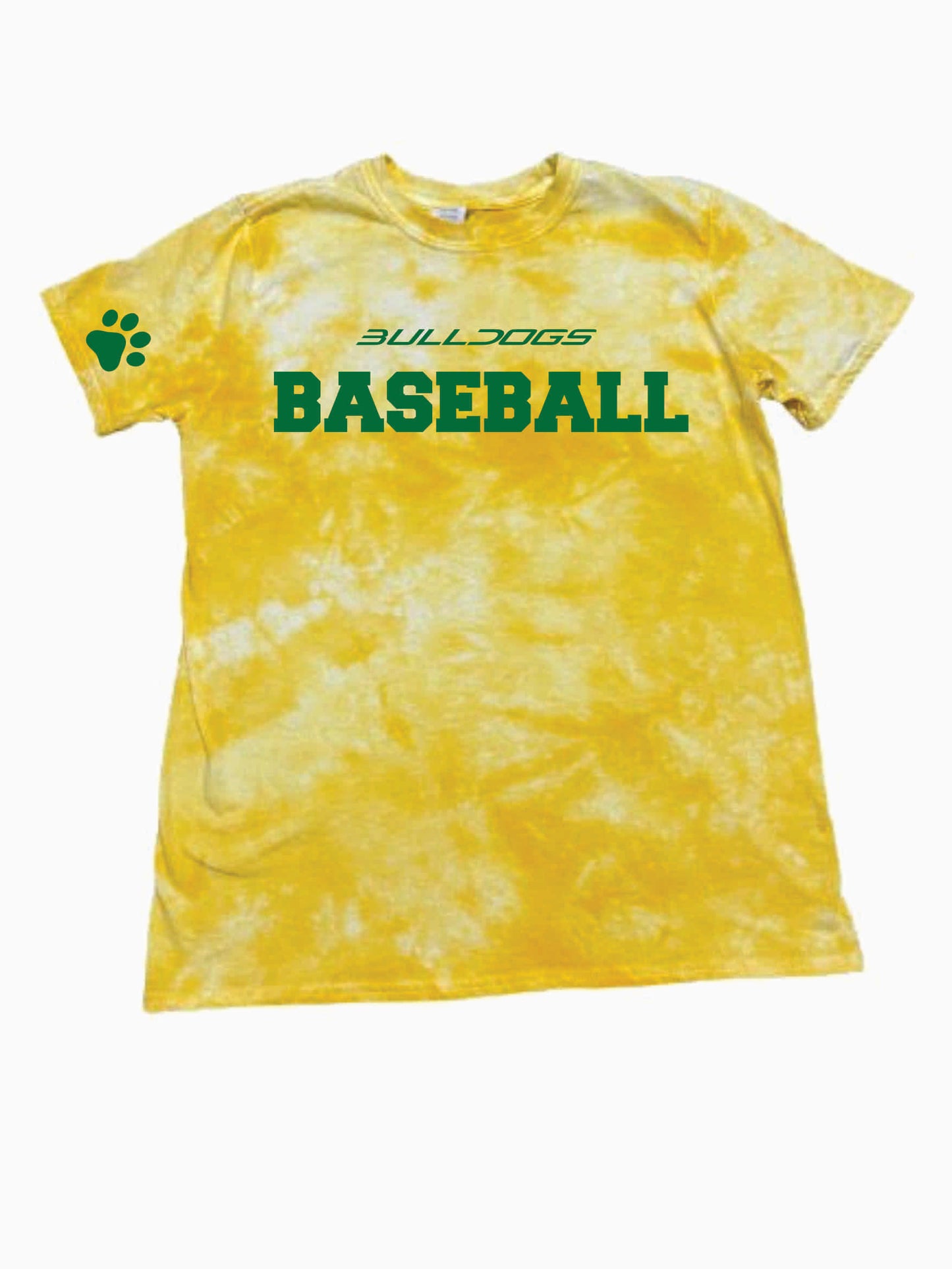 THS BULLDOGS BASEBALL tie dye TEE